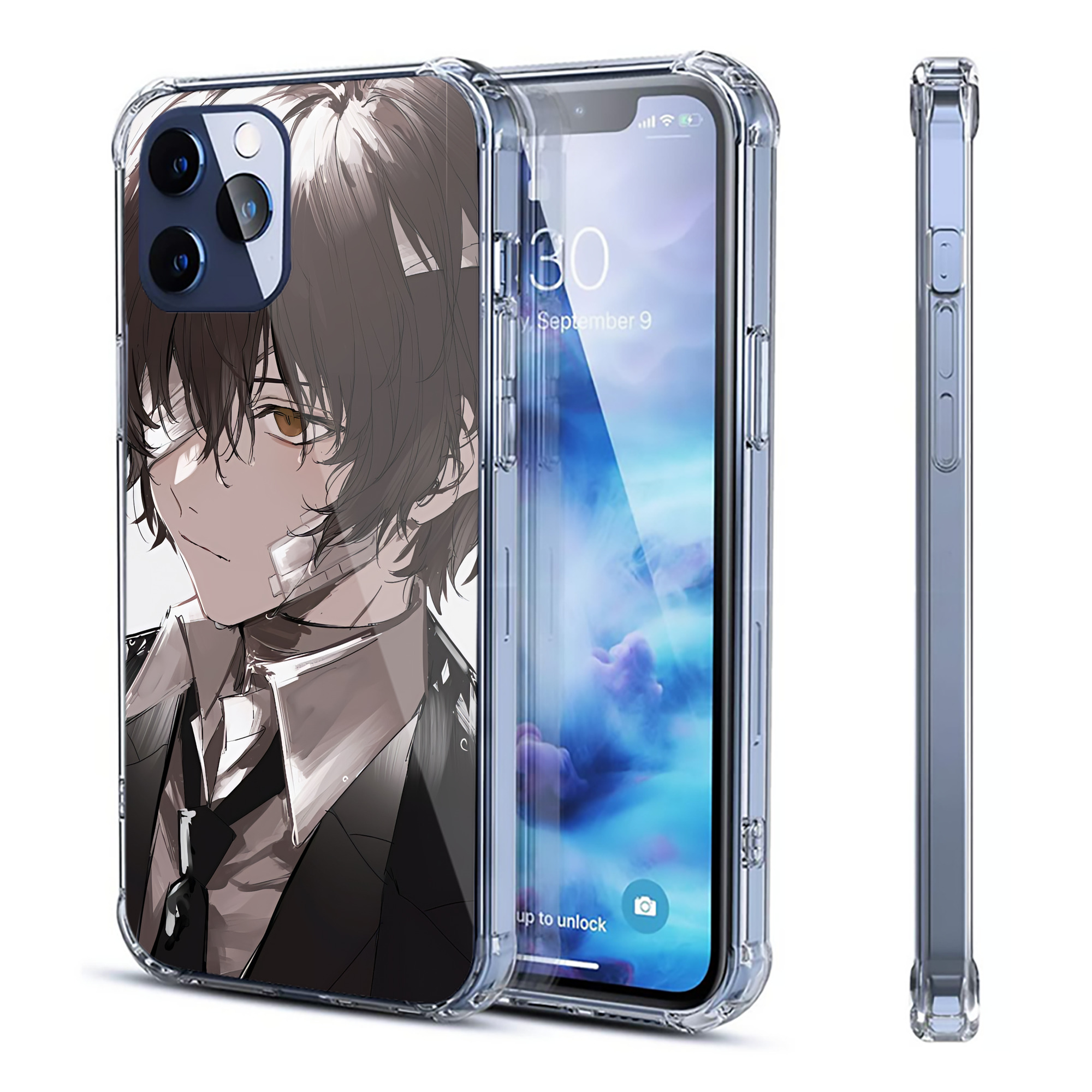 （画像用） 文豪ストレイドッグス Bungo Stray Dogs 【iPhone 12シリーズ対応】透明スマホケース（クリアソフトケース）